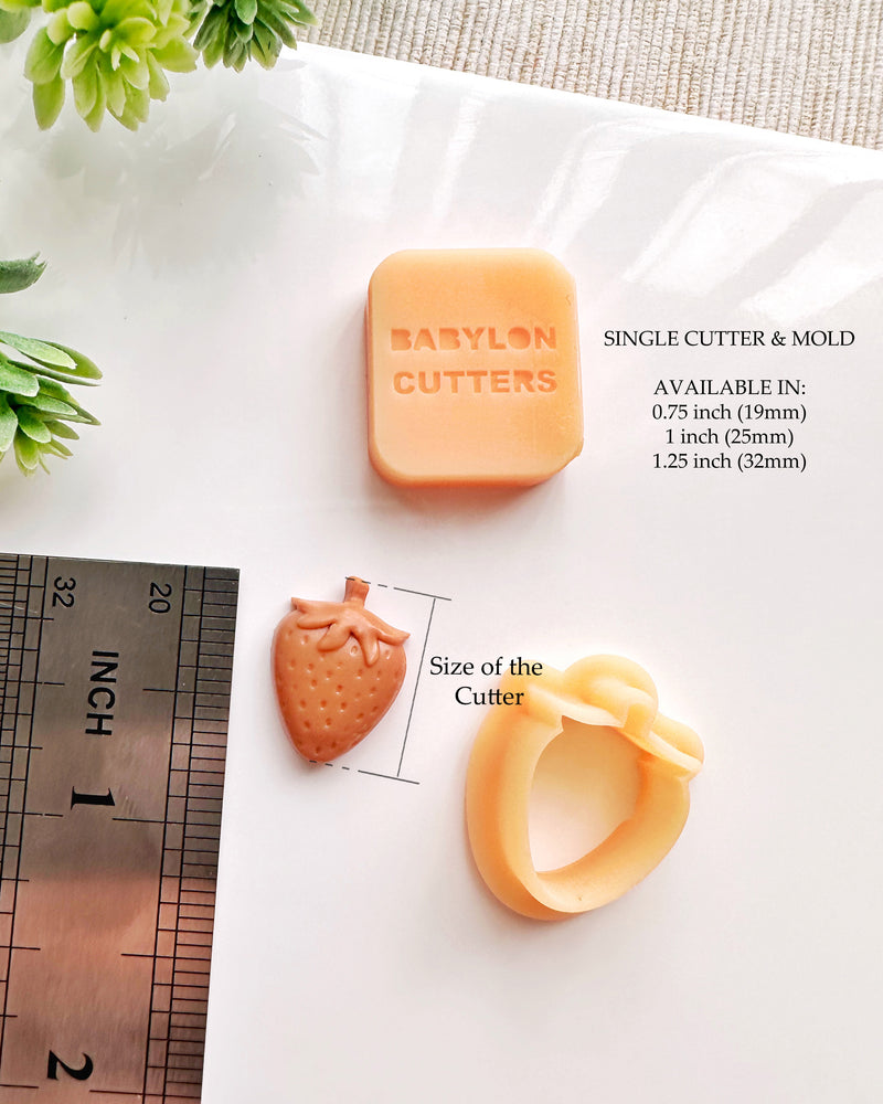 Strawberry 3D Clay Cutter & Mold - 3D Cutters