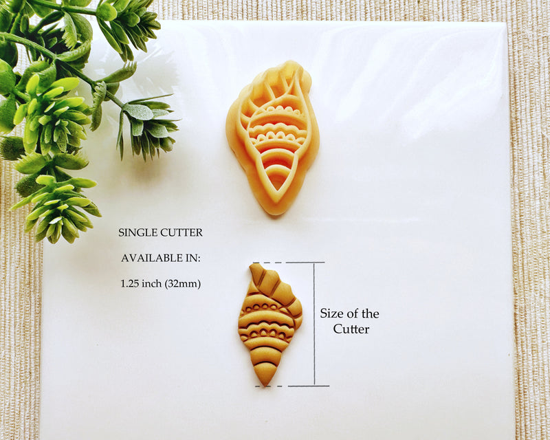 Embossing Conch Shell Summer Clay Cutter