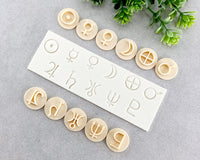 Planet Symbols Clay Stamp Set of 11