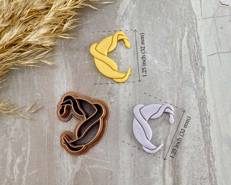 Snake Moon Clay Cutter with Stamp | SunflowerBlossomsB Collab