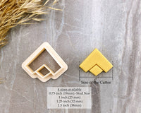 Chevron Stud & Dangle Clay Cutter