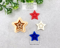 Double Star Clay Cutter - 4th of July