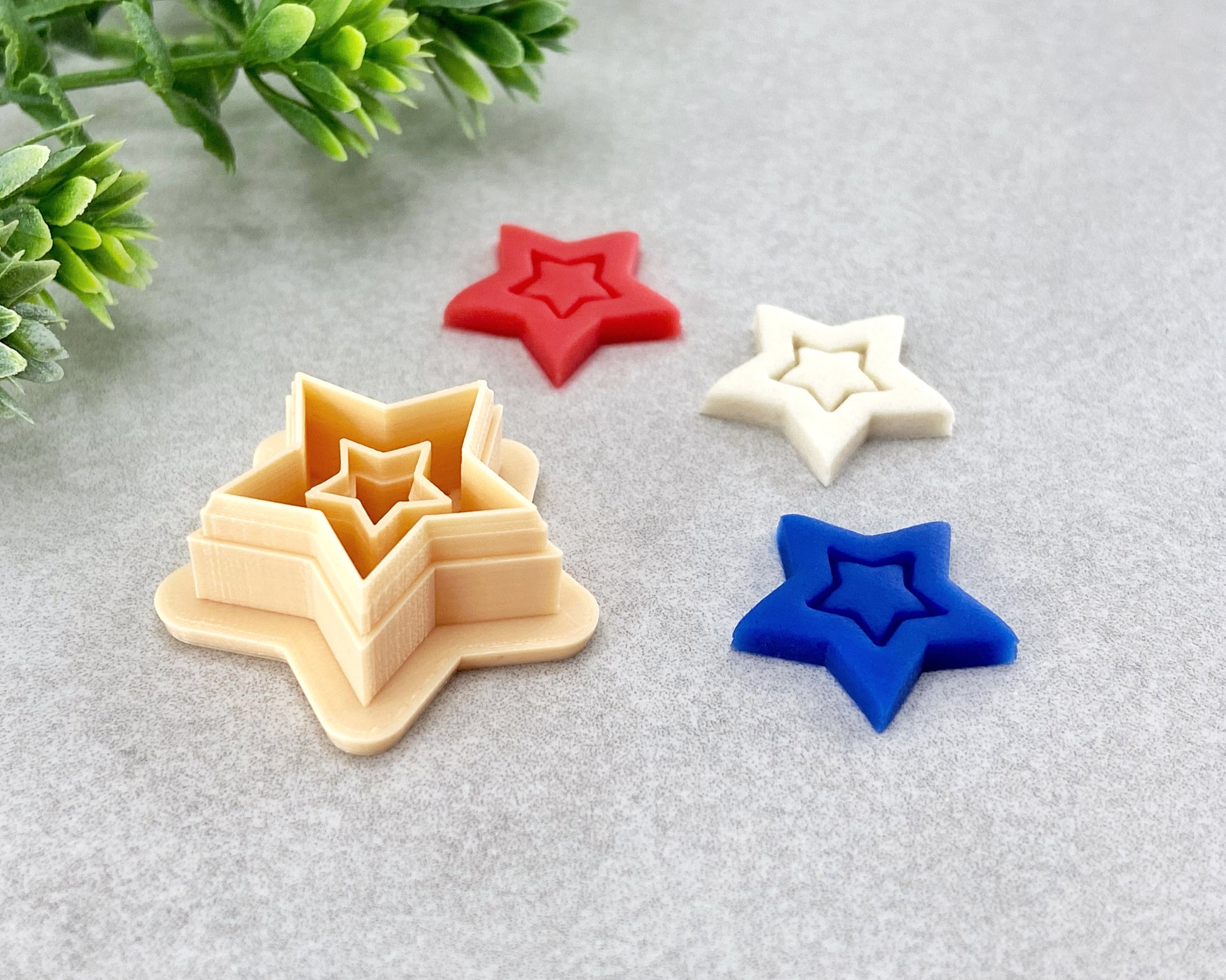 Double Star Clay Cutter - 4th of July – BabylonCutters