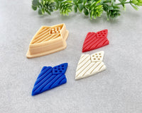 USA Flag Shield Clay Cutter - 4th of July