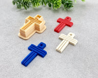 USA Flag Cross Clay Cutter - 4th of July