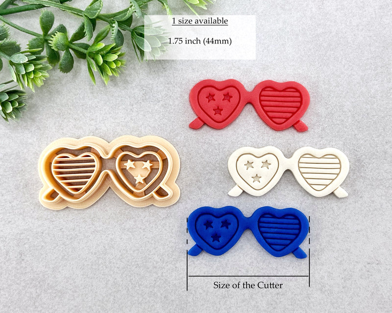 USA Heart Sunglasses Clay Cutter - 4th of July