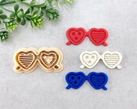 USA Heart Sunglasses Clay Cutter - 4th of July