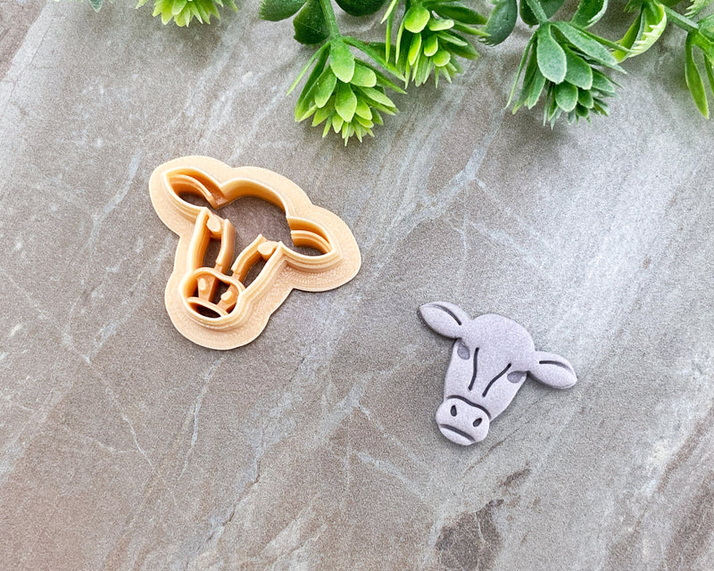 Embossing Cow Clay Cutter - Animal Cutters Collection