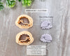 Hedgehog Clay Cutter - Animal Cutters Collection / Single or Mirrored