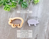 Pig Clay Cutter - Animal Cutters Collection / Single or Mirrored