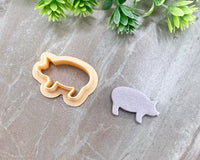 Pig Clay Cutter - Animal Cutters Collection / Single or Mirrored