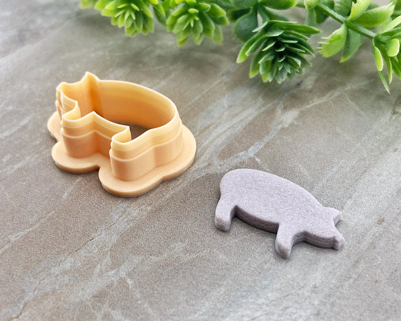 Pig Clay Cutter - Animal Cutters Collection / Single or Mirrored