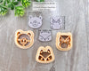 Owl, Bear & Fox Clay Cutter Set of 3 - Animal Cutters Collection