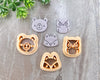 Owl, Bear & Fox Clay Cutter Set of 3 - Animal Cutters Collection