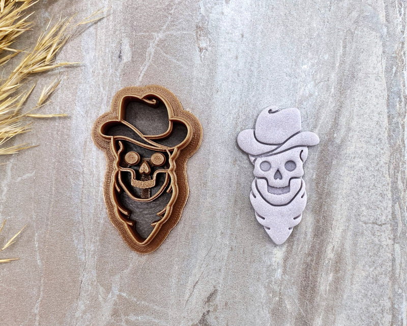 Skull Cowboy Clay Cutter - SBB Collab Cutters