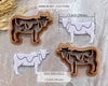 Cow Clay Cutter - SBB Collab Cutters / Single or Mirrored Set