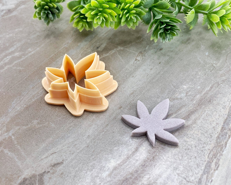 Cannabis Leaf Clay Cutter / Pot Leaf