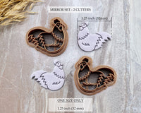 Rooster Clay Cutter - SBB Collab Cutters / Single or Mirrored Set