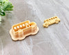 Yellow School Bus Clay Cutter / Single or Mirrored Set / Back to School