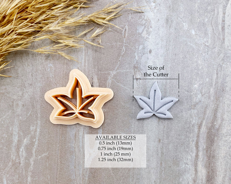 Maple-Style Leaf Clay Cutter – Fall & Halloween Earring Maker