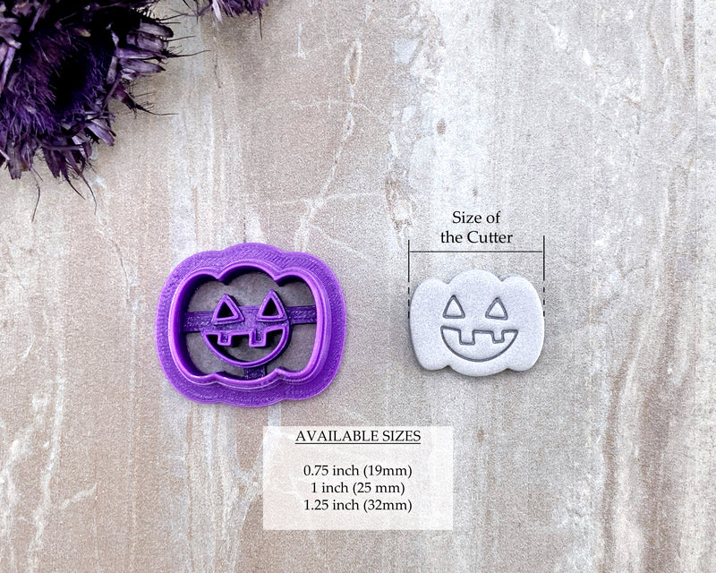 Pumpkin Face / Jack-o-Lantern Halloween Clay Cutter