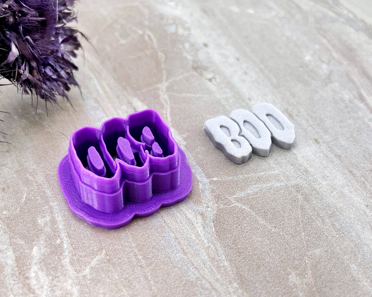 BOO Halloween Clay Cutter