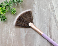 Soft Fan Brush - Purple Bamboo Looking