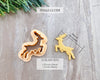 Reindeer Christmas Clay Cutter / Single or Mirrored Set