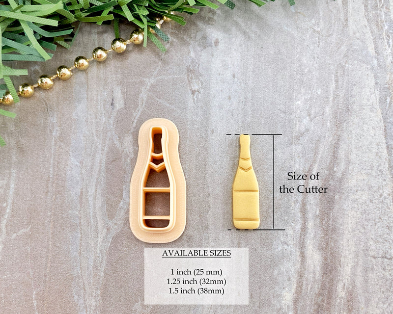 Champagne Bottle Clay Cutter / Christmas 2022