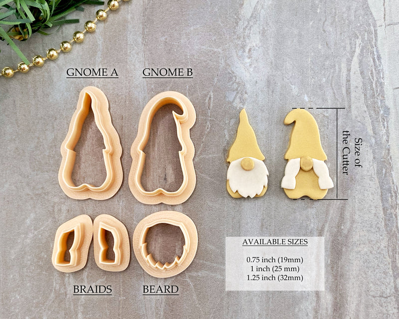 Gnome Clay Cutter Set / Christmas 2022