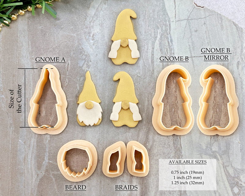 Gnome Clay Cutter Set / Christmas 2022