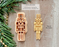 Nutcracker Clay Cutter / Christmas 2022 / Earring or Ornament Size