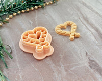 Candy Cane Heart Clay Cutter / Christmas 2022