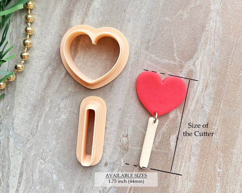 Heart Lollipop Dangle Clay Cutter Set | SBB Collab