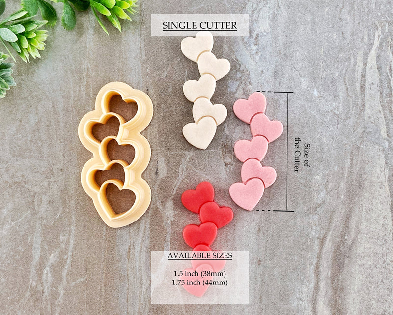 Stacked Hearts Clay Cutter | Valentine's Day 2022