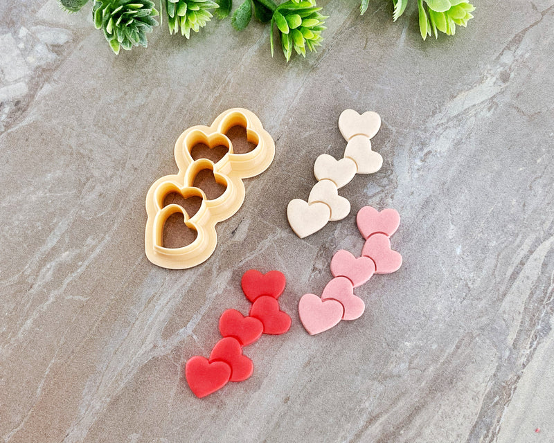 Stacked Hearts Clay Cutter | Valentine's Day 2022