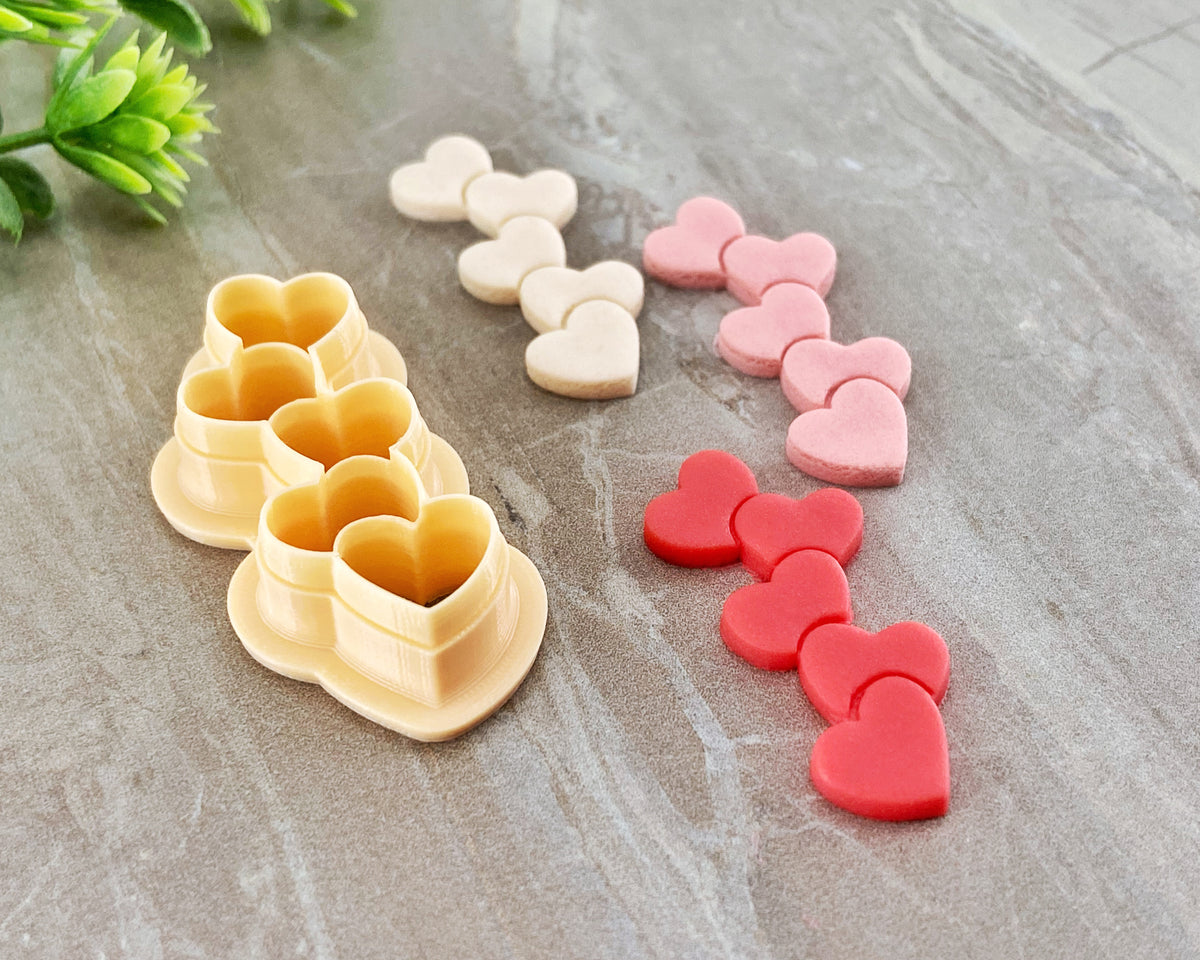 Stacked Hearts Clay Cutter | Valentine's Day 2022