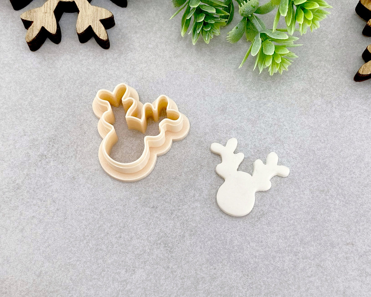 Christmas Reindeer Polymer Clay Cutter - BabylonCutters