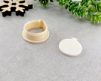 Round Christmas Ornament Clay Cutter - BabylonCutters