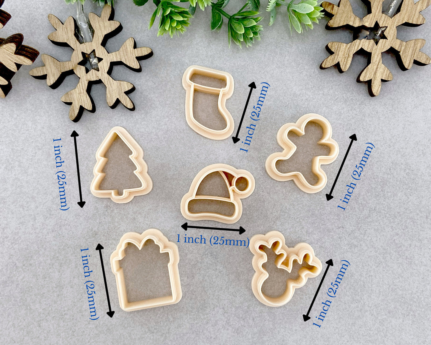 Christmas Polymer Clay Earring Cutter Collection 16 Cutters Set 1 Holiday  Clay Cutter Winter Earring Cutters 