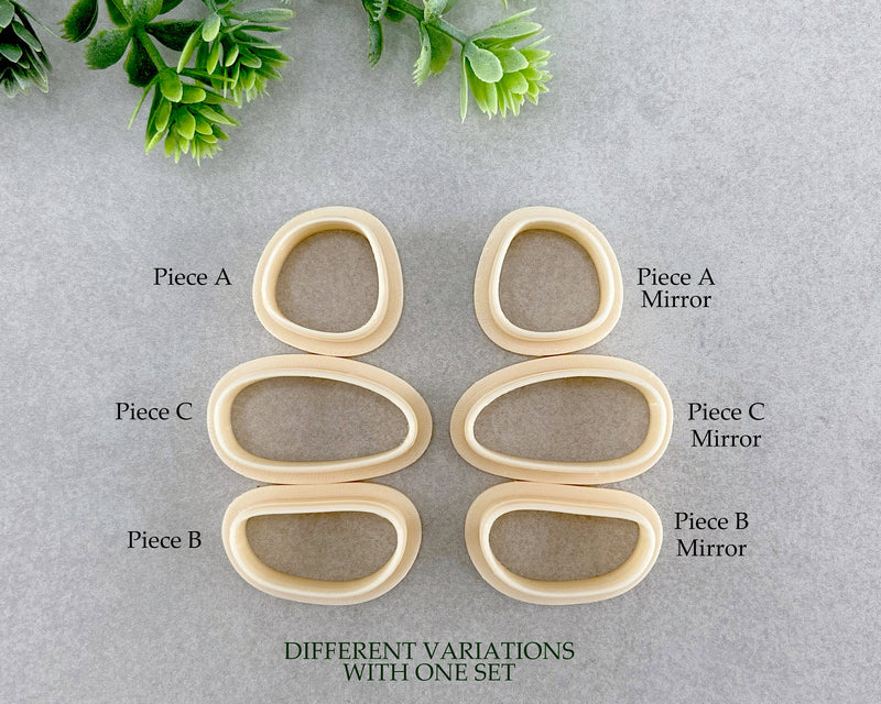 Round Organic Clay Cutter Set of 3 or 6 - BabylonCutters