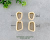 Cornered Organic Clay Cutter Set of 3 or 6 - BabylonCutters