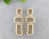 Cornered Organic Clay Cutter Set of 3 or 6 - BabylonCutters