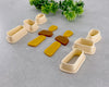 Cornered Organic Clay Cutter Set of 3 or 6 - BabylonCutters