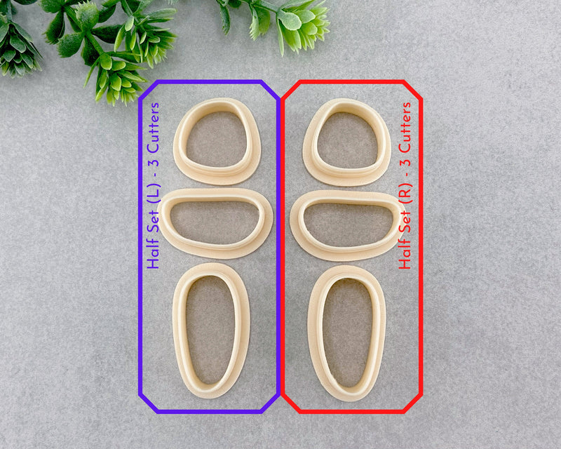 Round Organic Clay Cutter Set of 3 or 6 - BabylonCutters