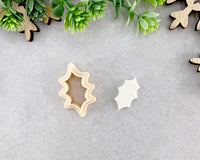 Holly Leaf Christmas Clay Cutter - BabylonCutters