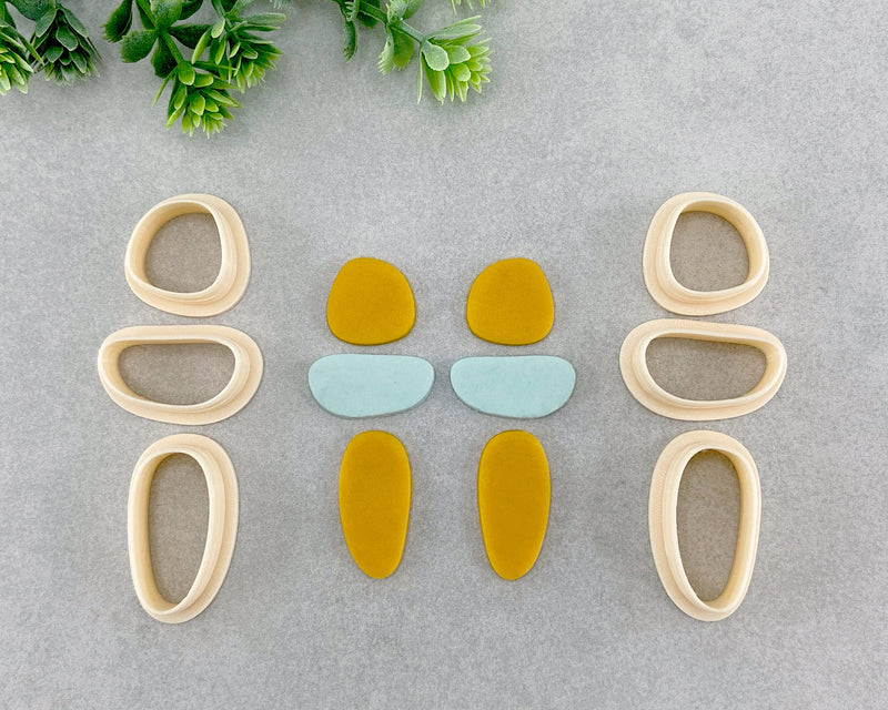 Round Organic Clay Cutter Set of 3 or 6 - BabylonCutters