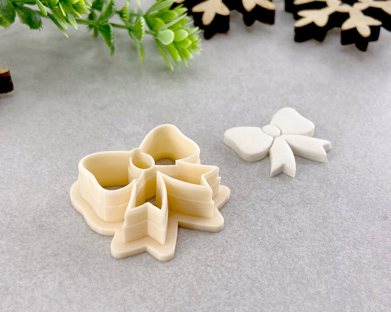 Christmas Bow Clay Cutter - BabylonCutters