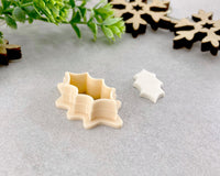 Holly Leaf Christmas Clay Cutter - BabylonCutters