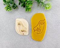 Woman Face Clay Stamp - BabylonCutters